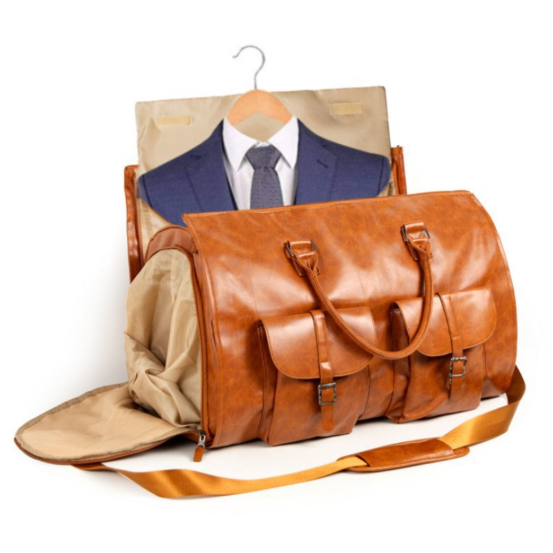 Elegant Travel Bag with Integrated Suit Compartment Stornfield