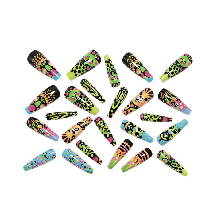 Elaborate nail art with animal motifs Stornfield