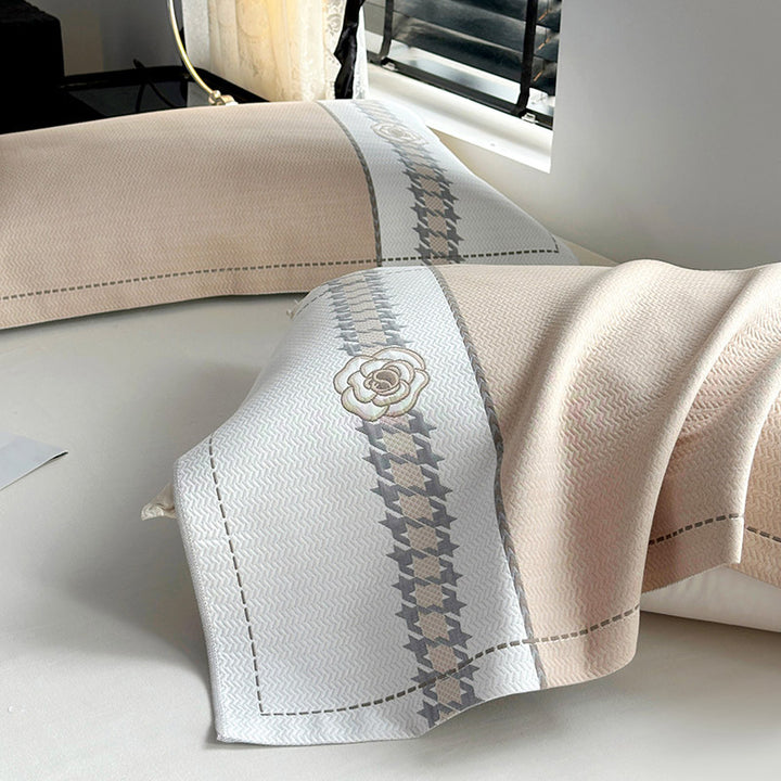 Decorative Luxurious Embroidered Pillowcase Set Stornfield