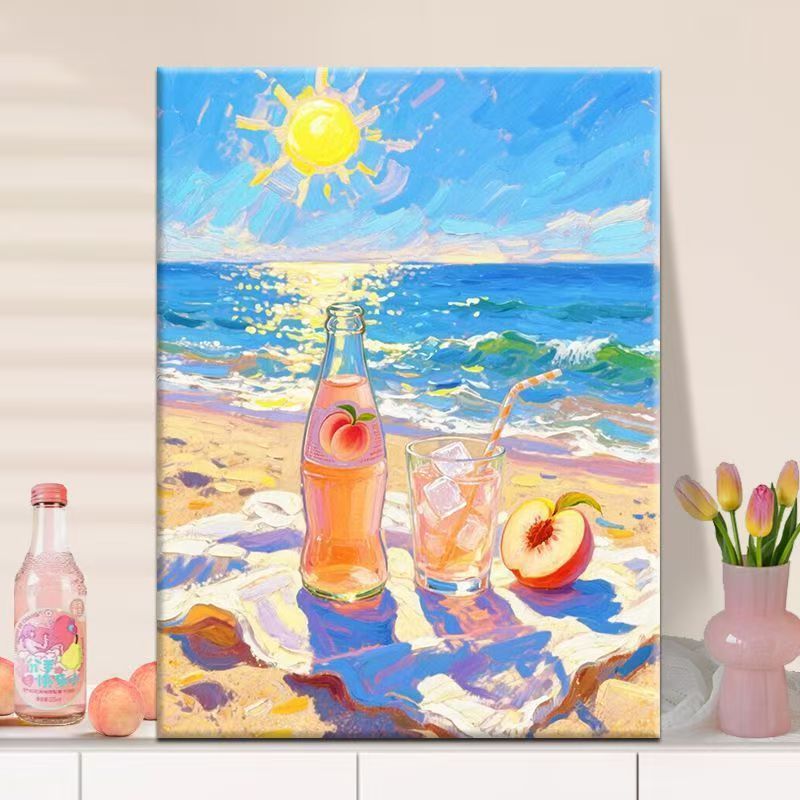 Vibrant Beach-Themed Canvas Art Stornfield