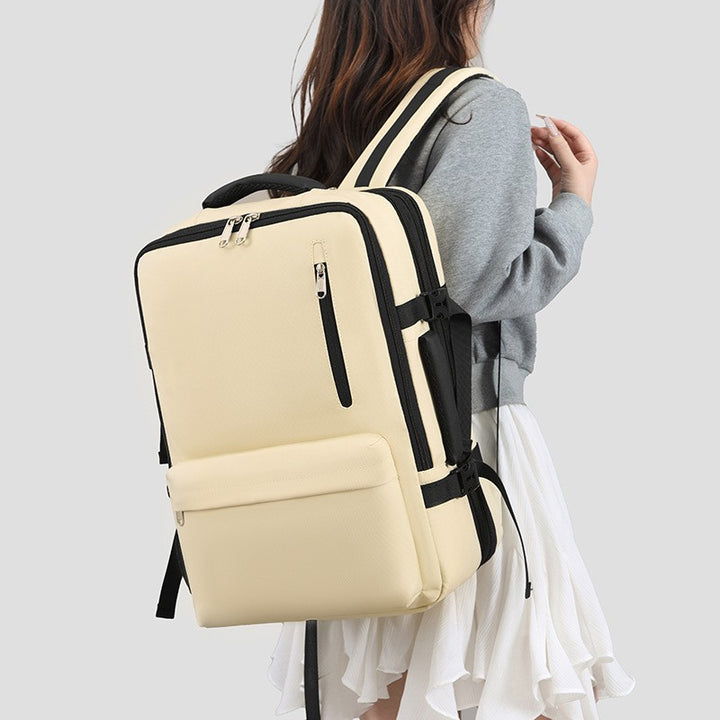 Backpack with 180-degree opening and expandable storage Stornfield