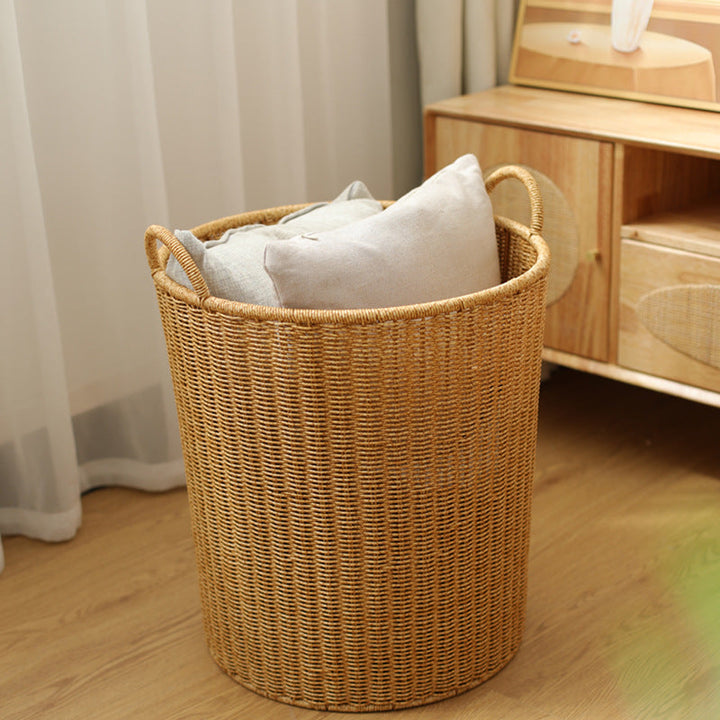Handwoven Round Laundry Hamper Stornfield