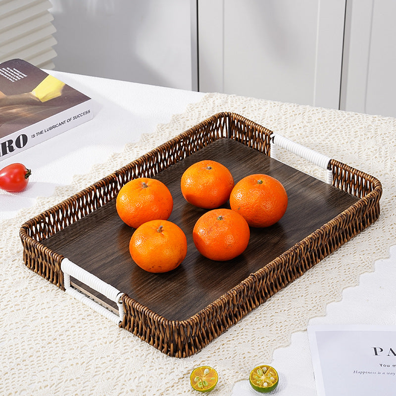 Decorative Woven Serving Tray Stornfield