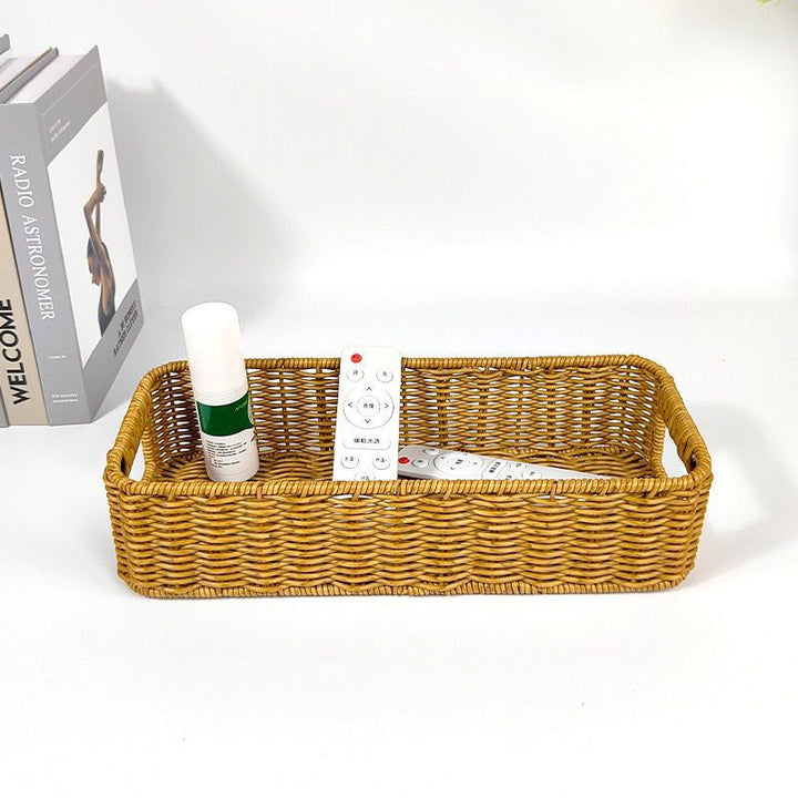 Unisex Rectangular Storage Basket Made of Woven Material Stornfield