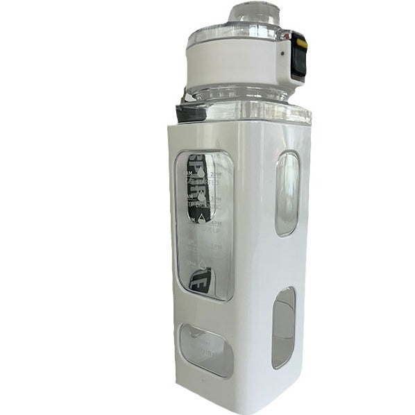 Women's water bottle with integrated time markers and straw Stornfield