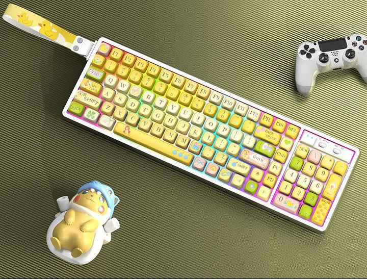 Customizable RGB Gaming Keyboard with Artistic Keycaps Stornfield