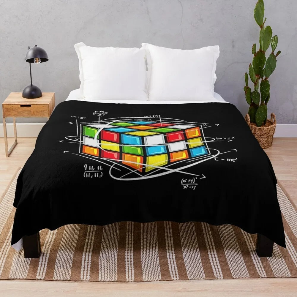Contemporary Graphic Print Fleece Blanket