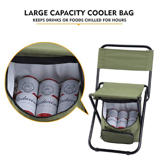 Unisex Folding Chair with Insulated Cooler Bag Stornfield