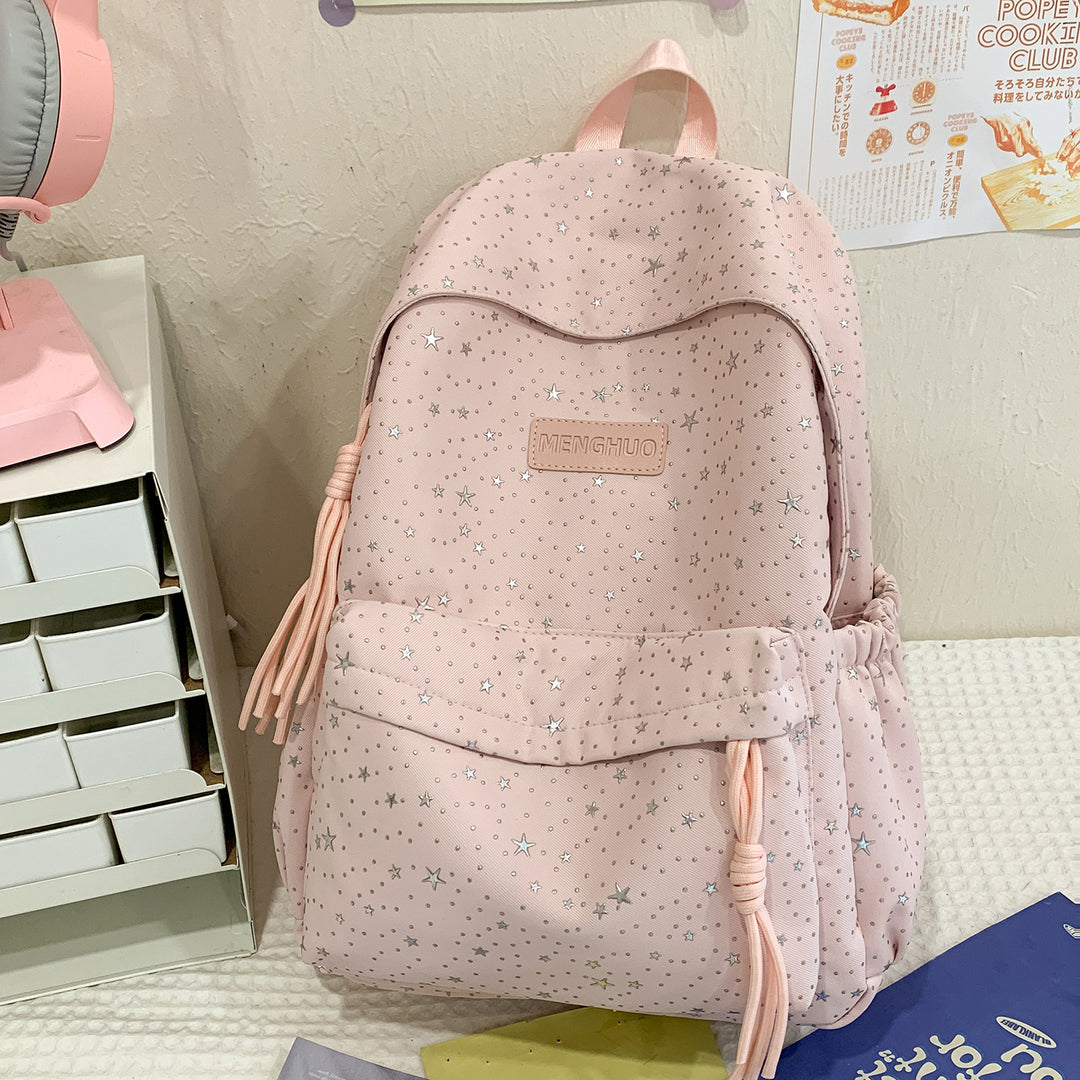 Star-Print Casual School Backpack Stornfield