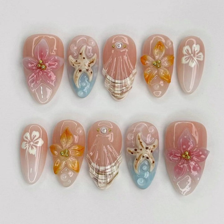 Decorative Artisan Press-On Nails Stornfield