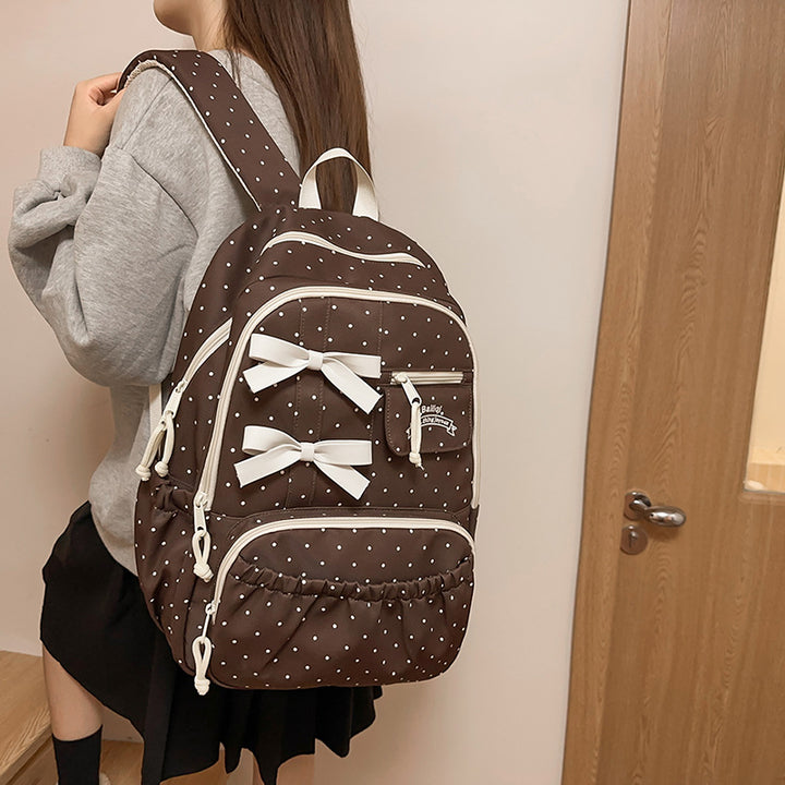 Charming Bow-Embellished Backpack Stornfield
