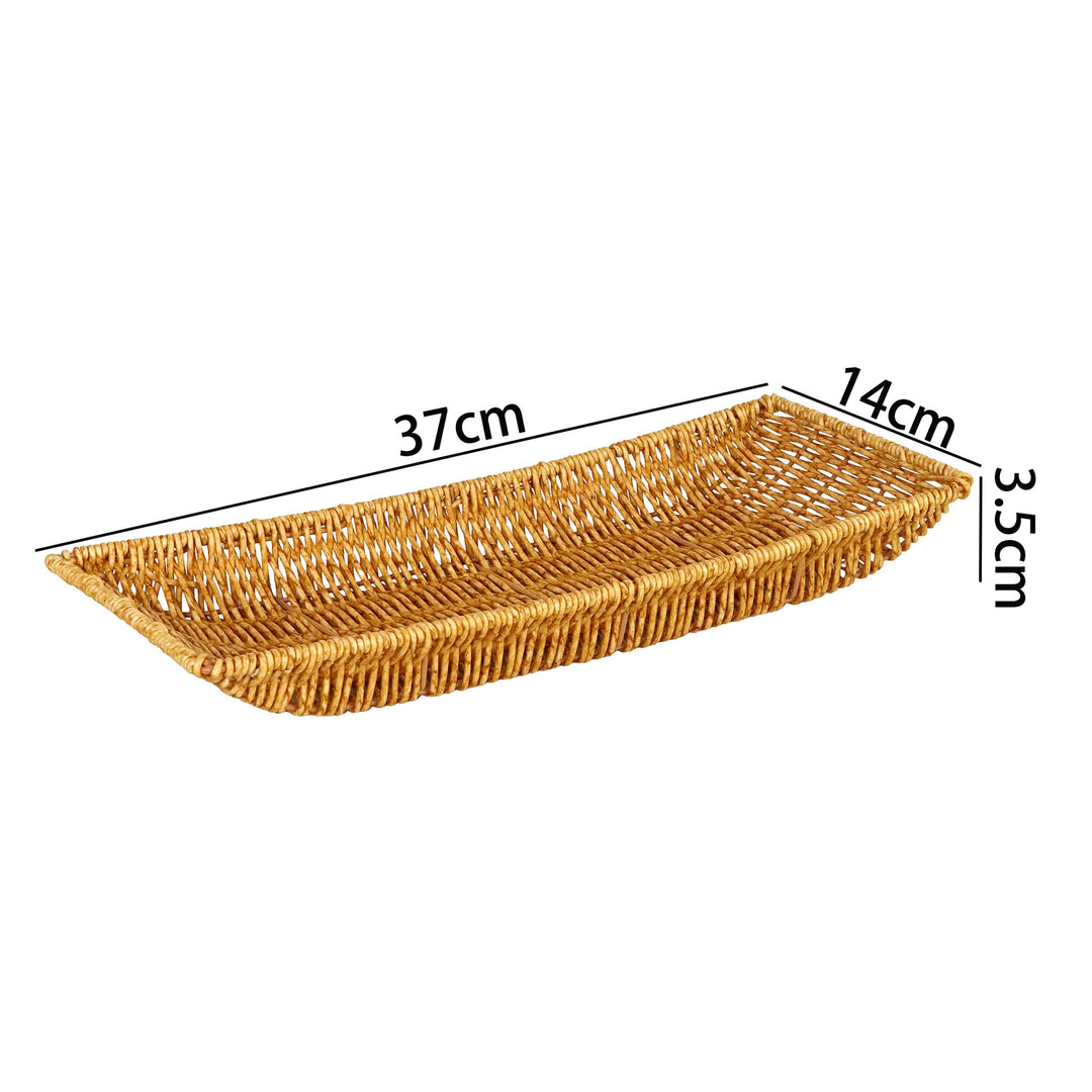 Natural Woven Rectangular Serving Tray Stornfield