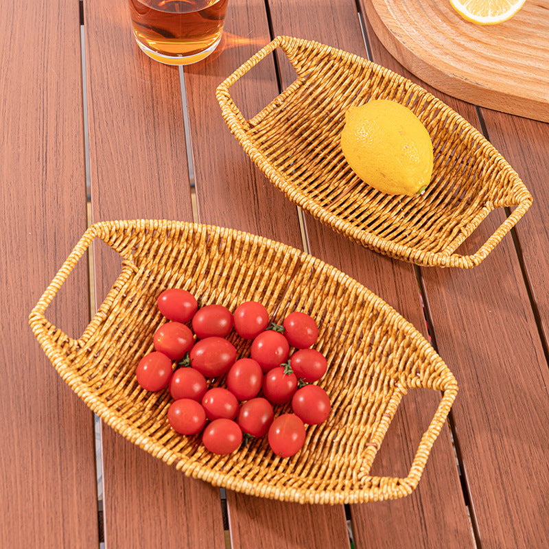 Decorative Handwoven Serving Tray Stornfield