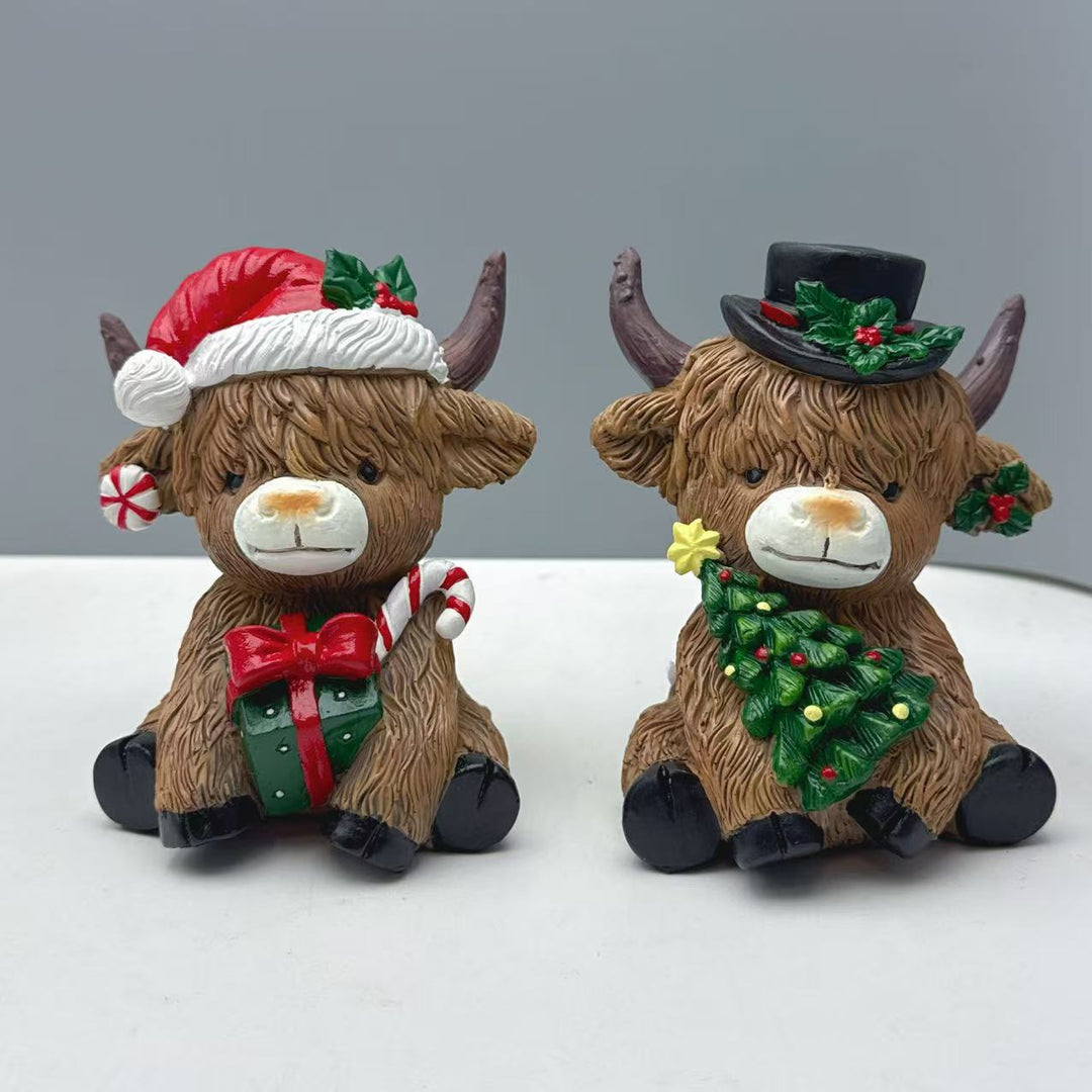 Decorative Highland Cow Figurine Stornfield
