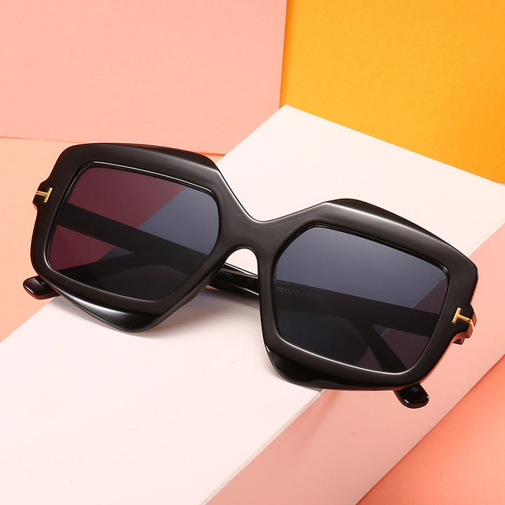 Bold Patterned Hexagonal Sunglasses Stornfield