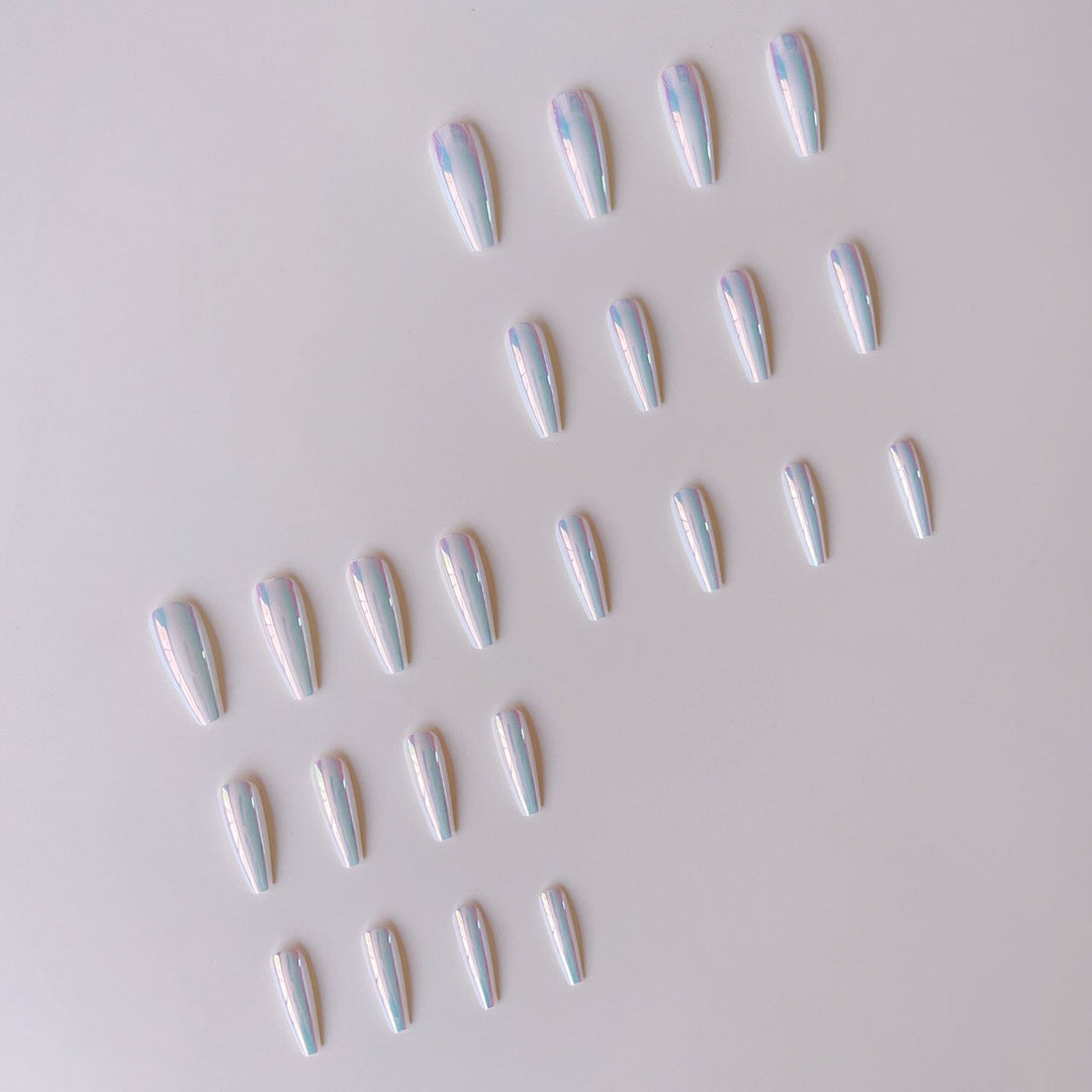 Artificial nail tips with holographic design Stornfield