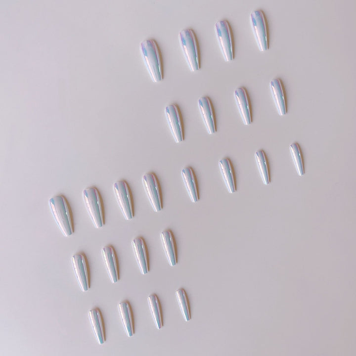 Artificial nail tips with holographic design Stornfield
