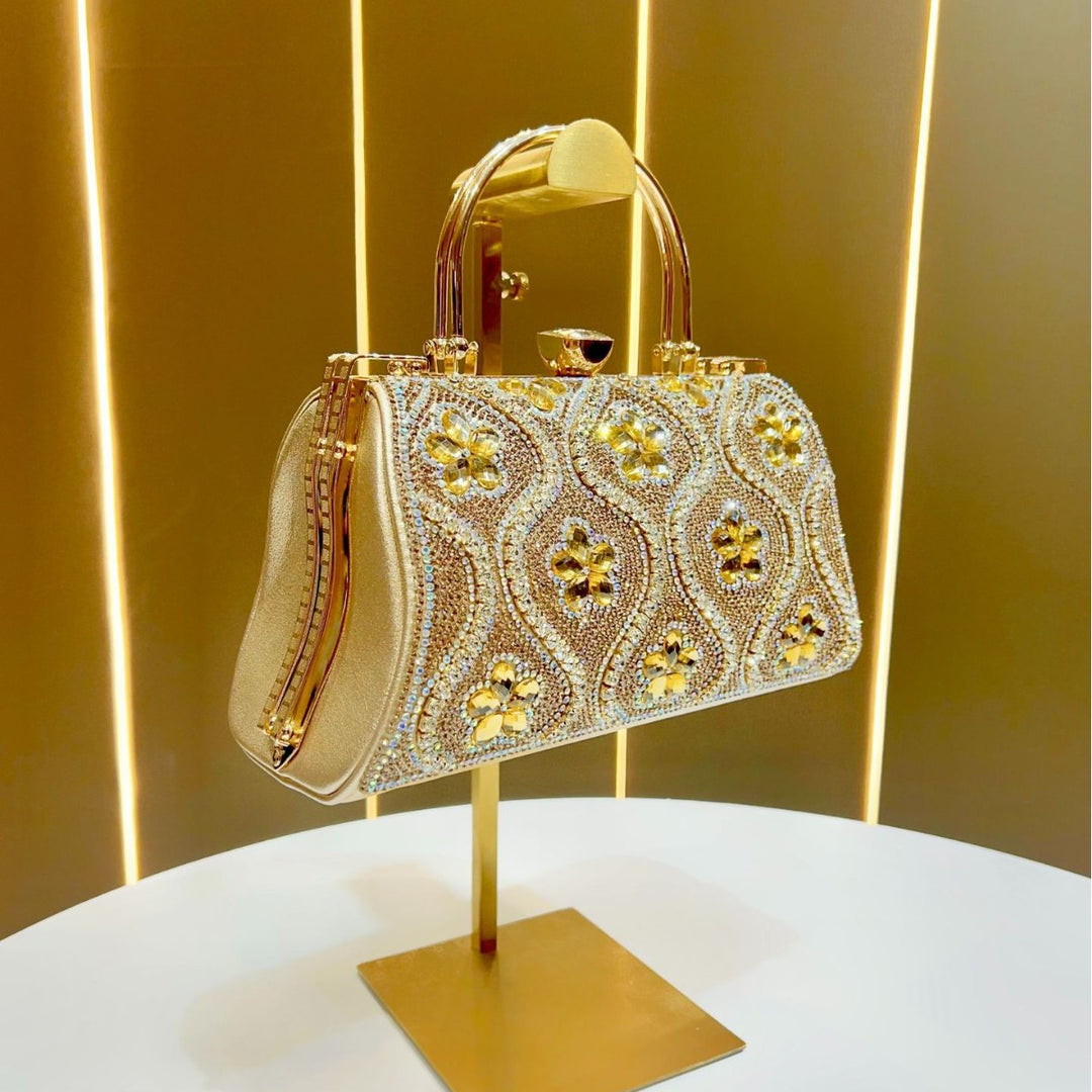Rhinestone Embellished Evening Clutch