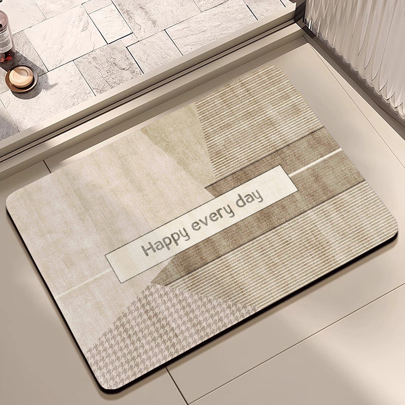 Abstract Pattern Non-Slip Bath Mat Stornfield