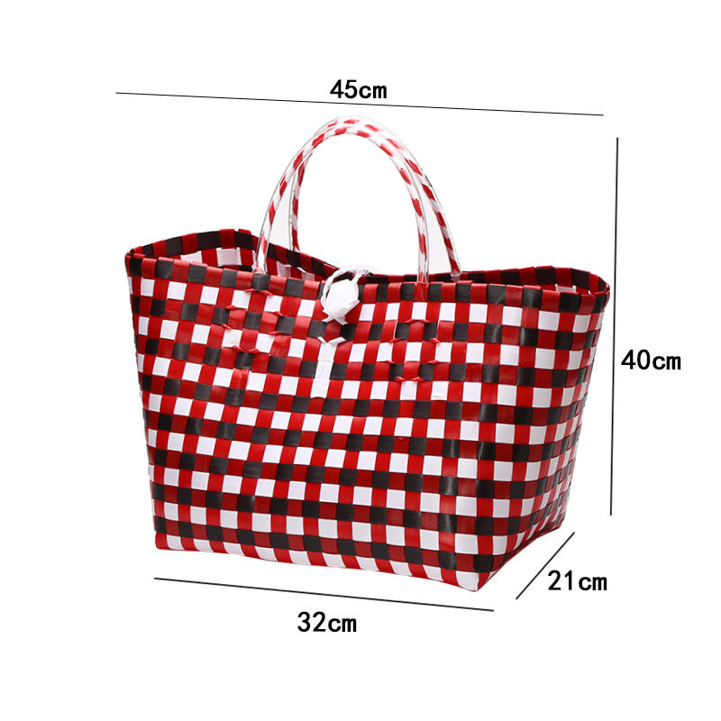 Large Capacity Woven Shopping Tote Stornfield