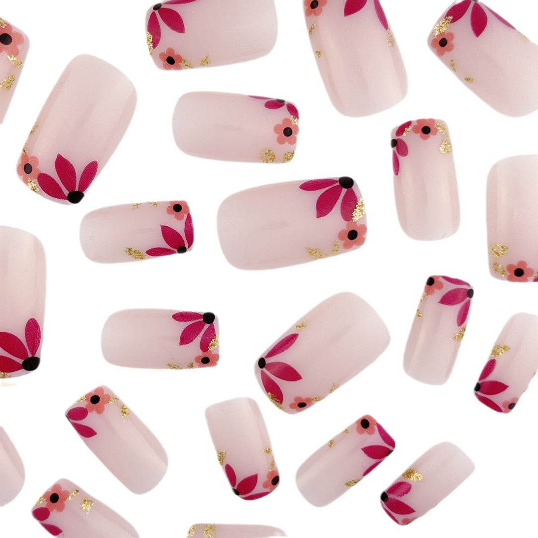 Floral Embellished Nail Art Extensions Stornfield