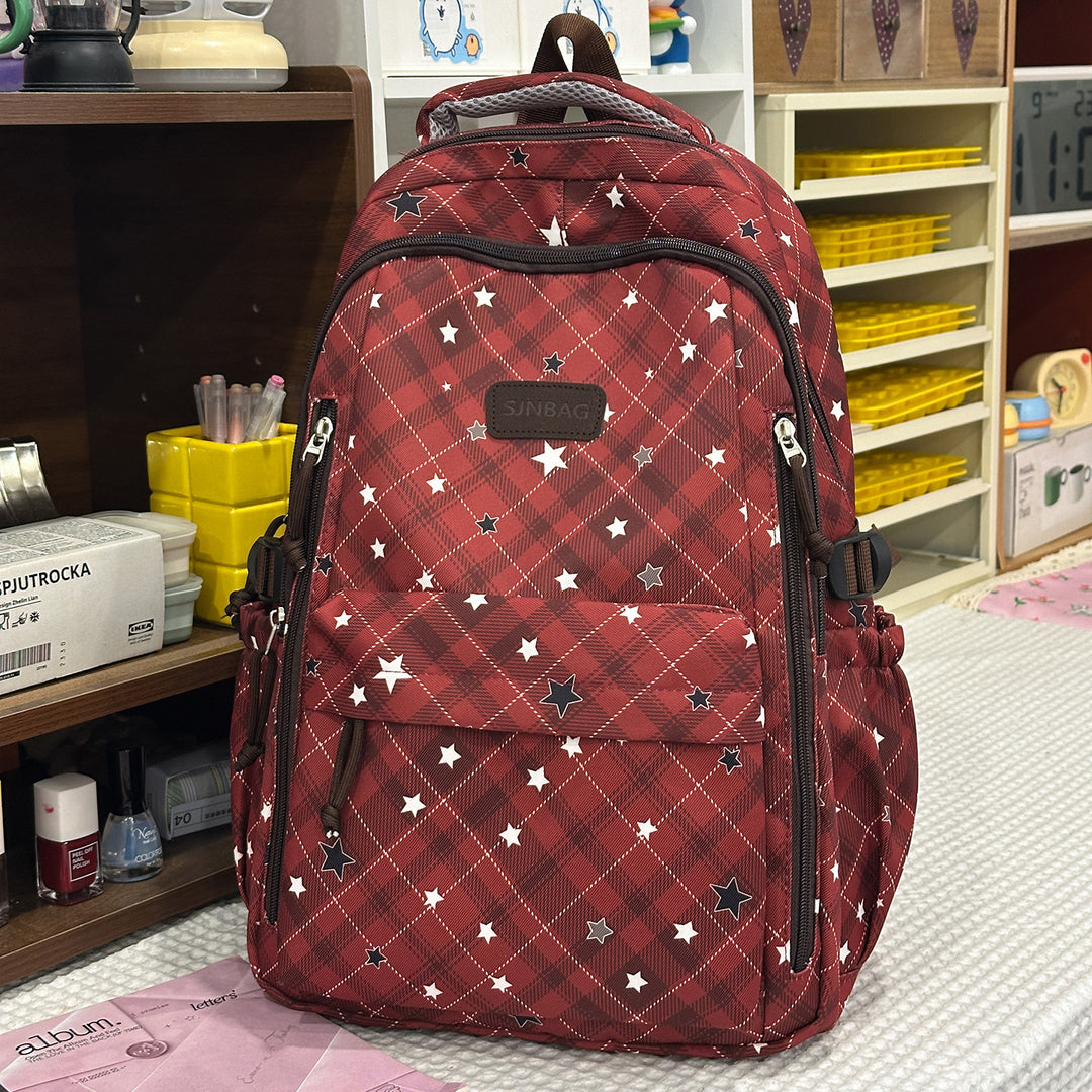 Plaid Patterned Backpack Stornfield