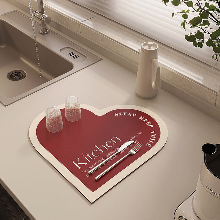 Heart-Shaped Kitchen Placemats