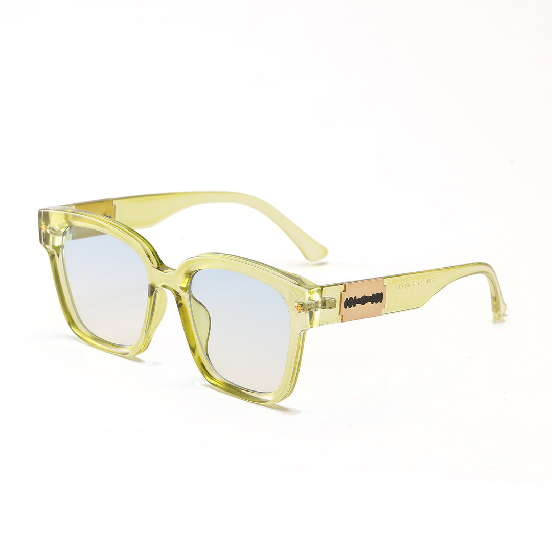 Women's fashionable square sunglasses with transparent frame Stornfield