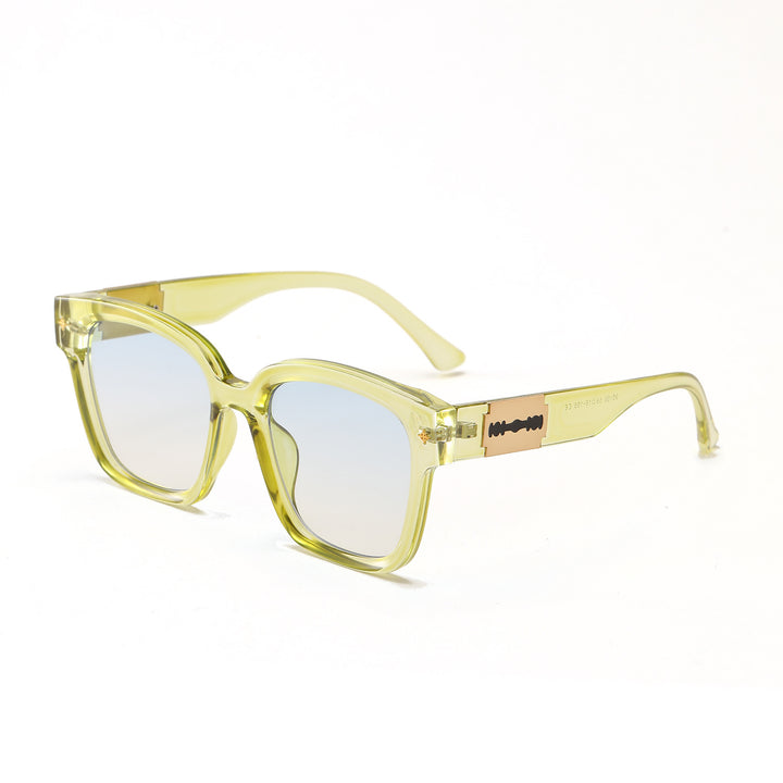 Women's fashionable square sunglasses with transparent frame Stornfield