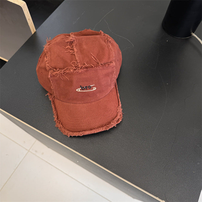 Men's Distressed Denim Snapback Cap Stornfield
