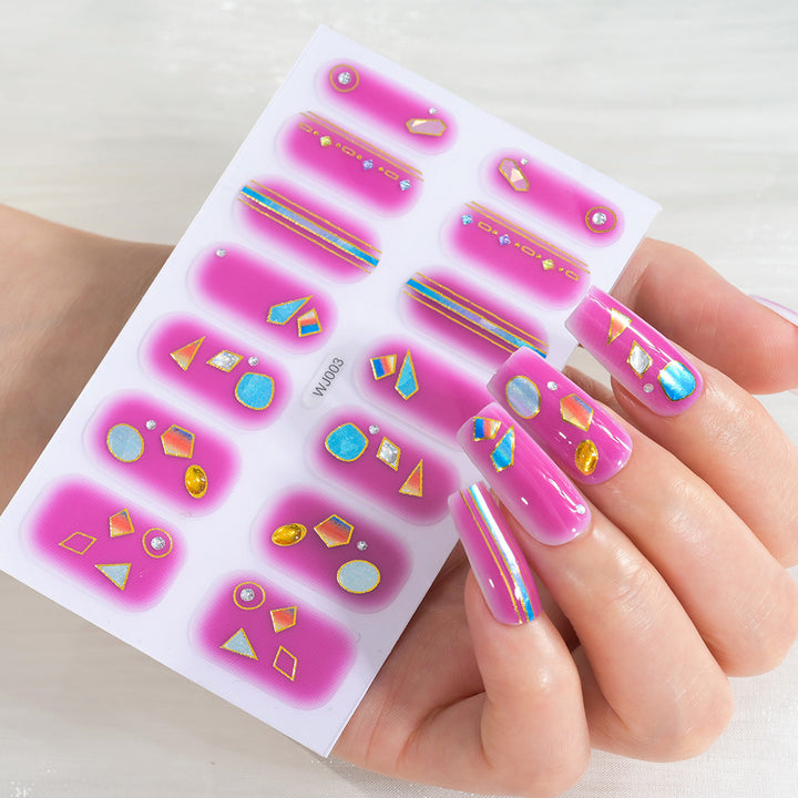 Festive Decorative Nail Art Sheet