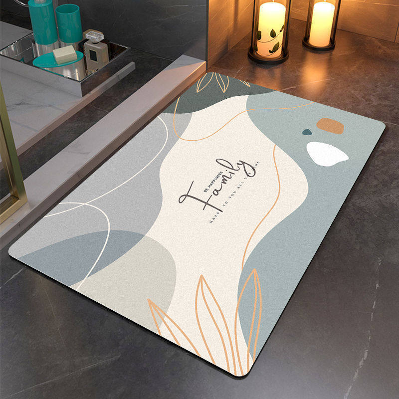 Artistic Abstract Bathroom Mat