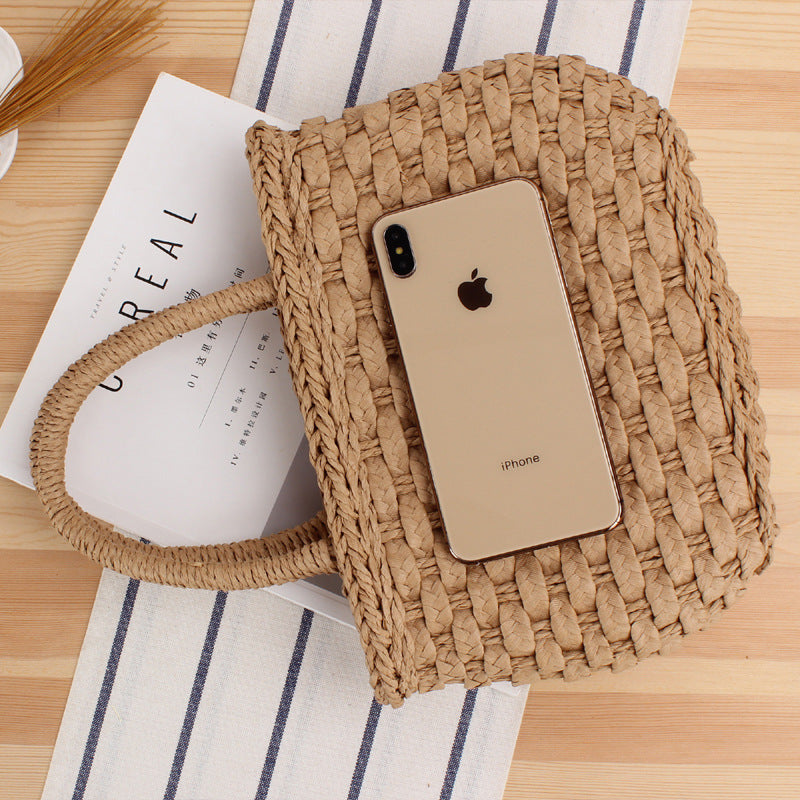 Braided tote bag with playful tassel detail Stornfield