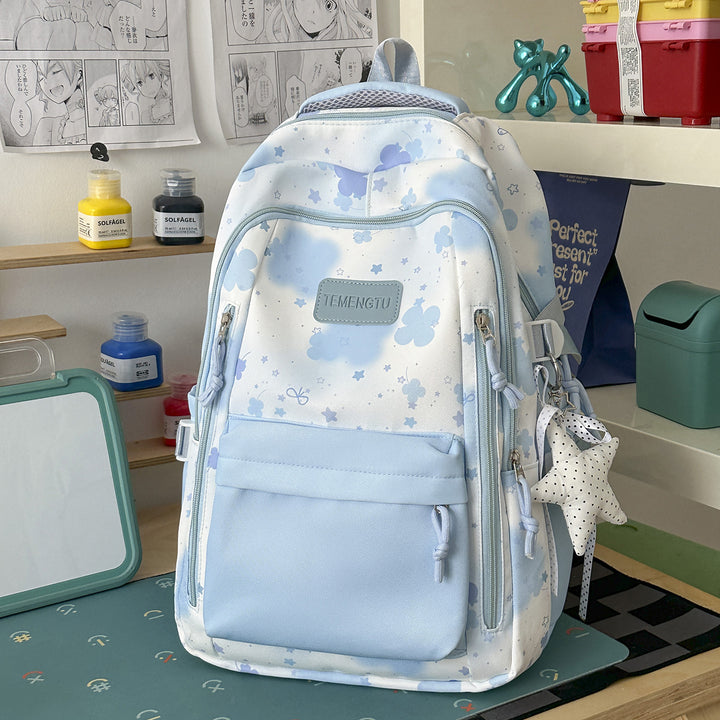 Charming Floral Print Backpack Stornfield