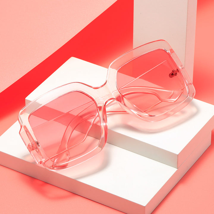 Women modern square sunglasses with mirror lenses Stornfield
