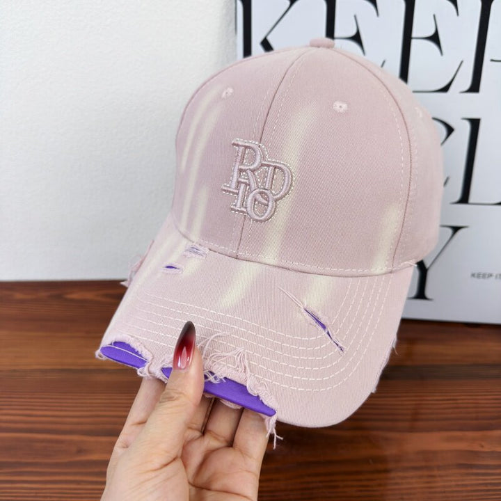 Women's Distressed Classic Cotton Baseball Cap Stornfield