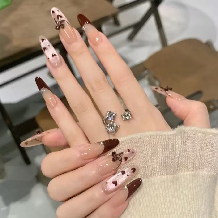 Artistic French Tip Nail Art