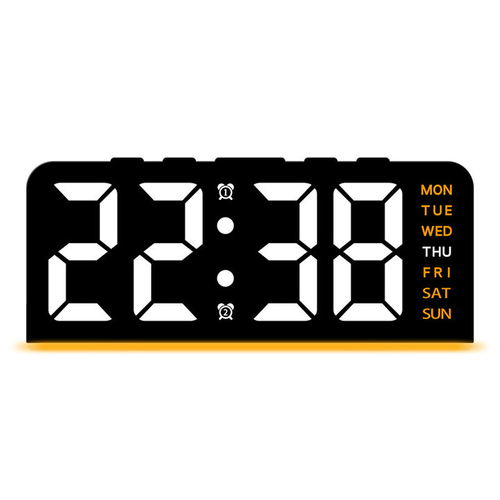 Digital alarm clock with large LED display and multifunctional display Stornfield