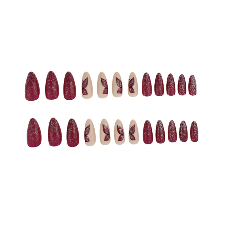 Butterfly-Inspired Glitter Nail Extensions Stornfield