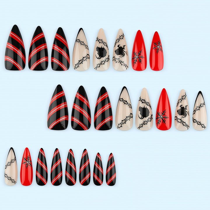 Creative Nail Design Set in Gothic Style Stornfield