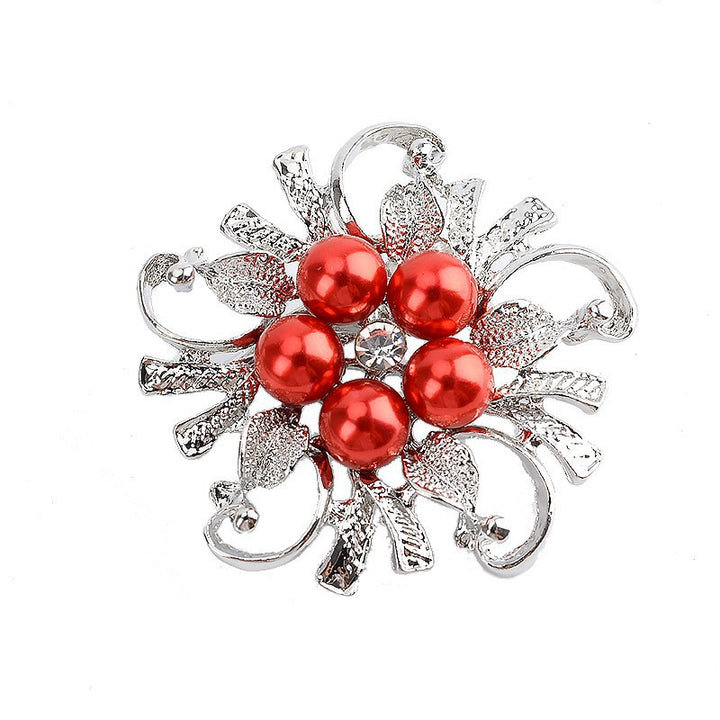 Glamorous brooch with pearl set Stornfield