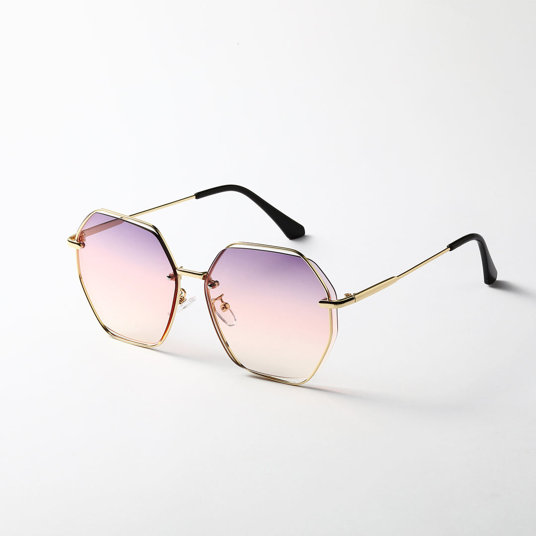 Women's fashionable octagonal sunglasses with elegant frame Stornfield