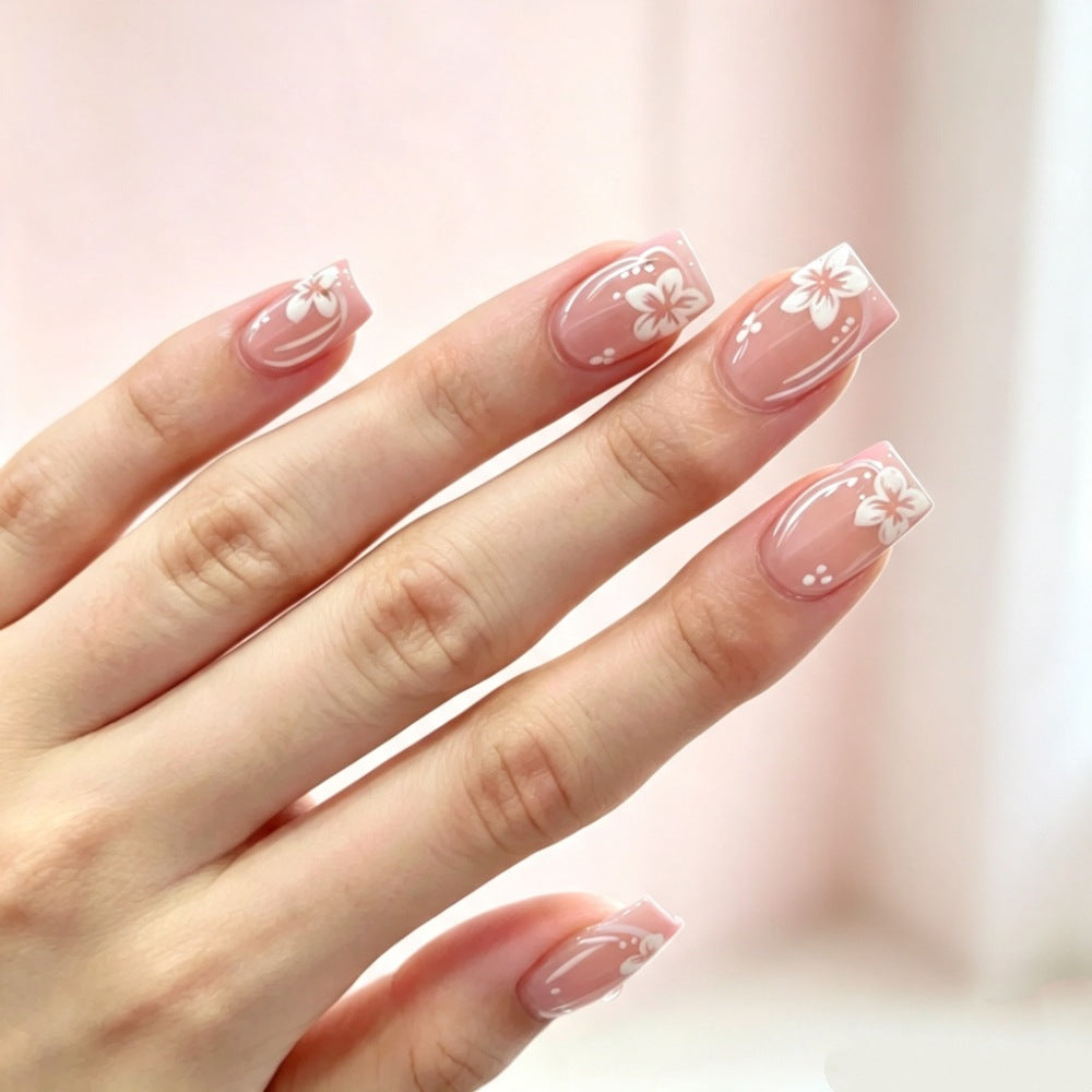 Artificial nails with delicate floral designs Stornfield