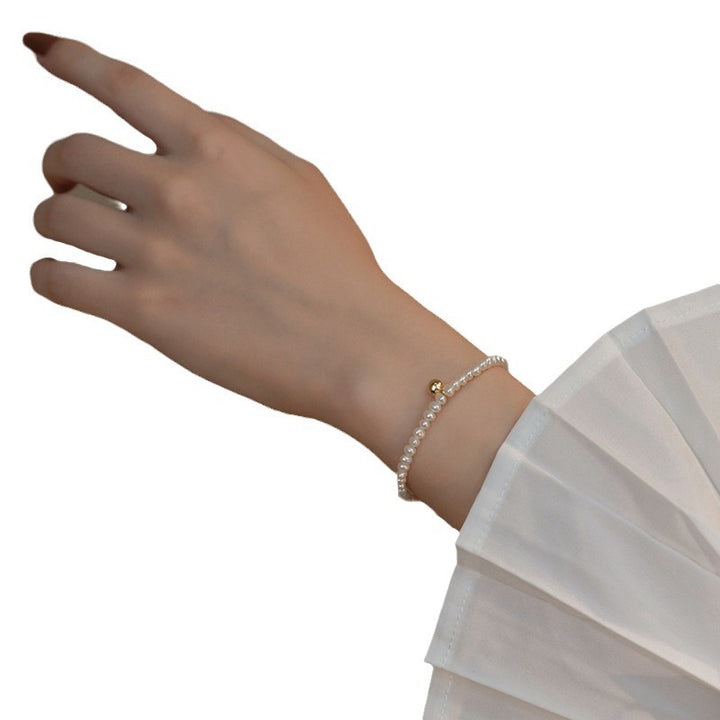 Pearl bracelet with fine gold accent Stornfield