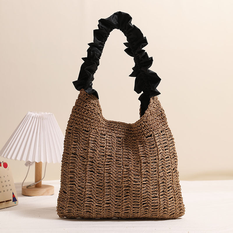 Elegant Handbag with Ruffled Handle Stornfield