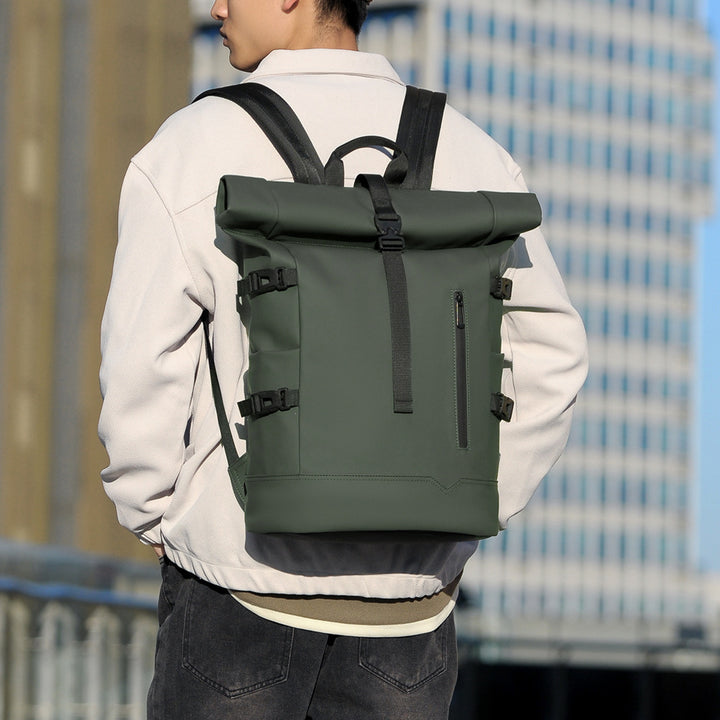 Stylish rolltop backpack with versatile organization compartments Stornfield