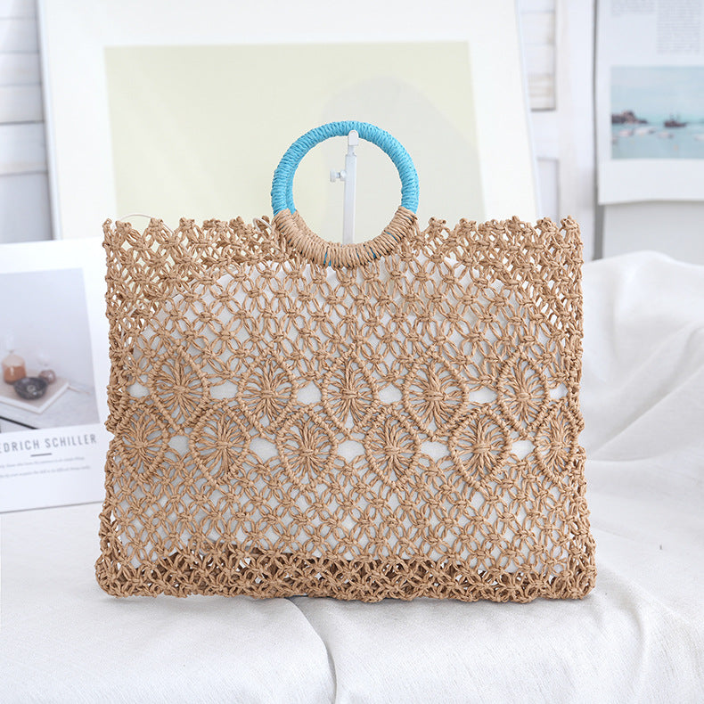 Macramé Tote Bag with Artistic Designs Stornfield