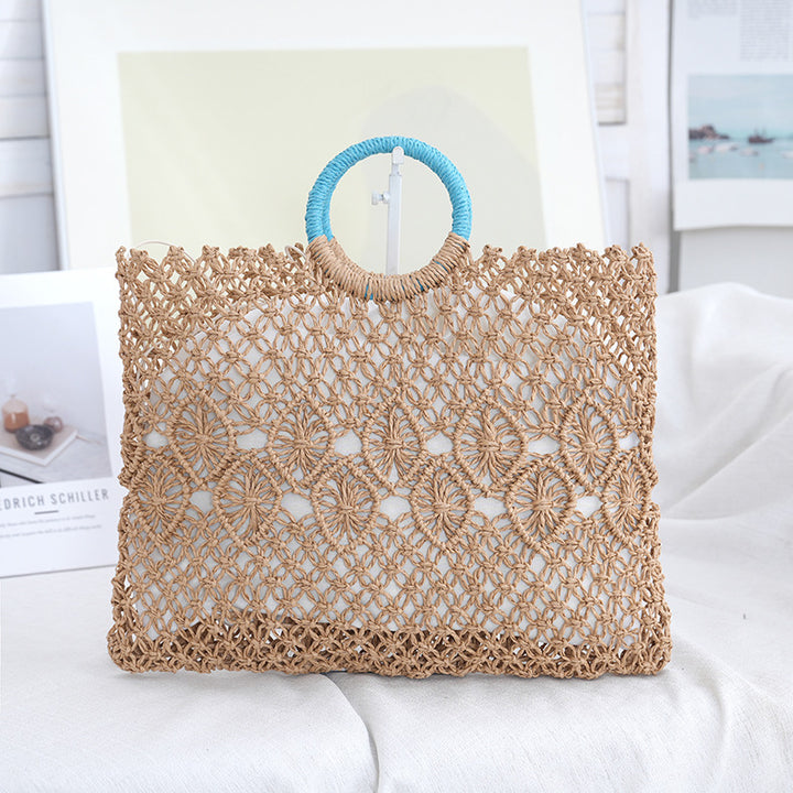 Macramé Tote Bag with Artistic Designs Stornfield
