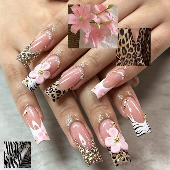 Floral Art Press-On Nail Tips Stornfield