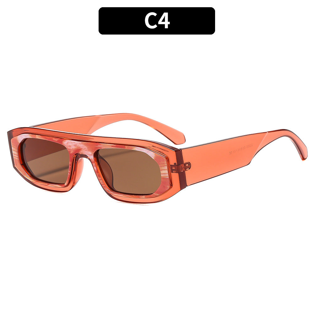 Geometric High-Frame Sunglasses